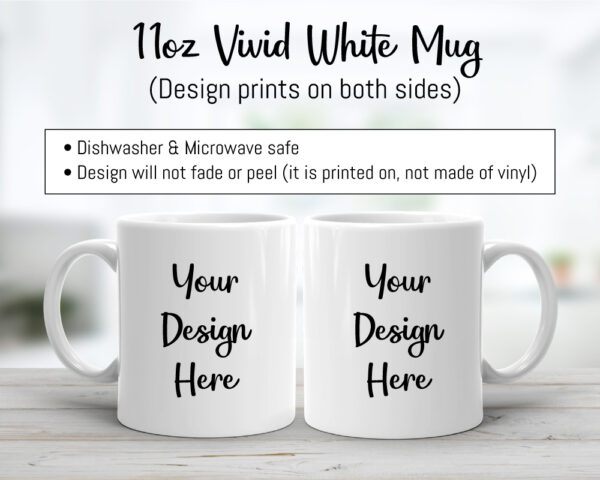 11 oz. Vivid White Mugs