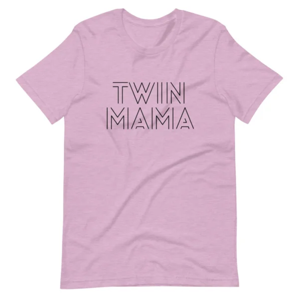 Seeing Double Twin Mama Shirt Heather Prism Lilac