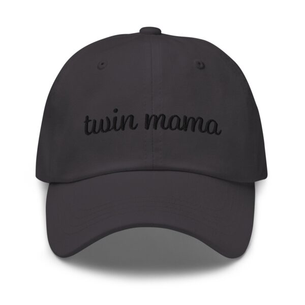 Twin Mama dark grey hat front