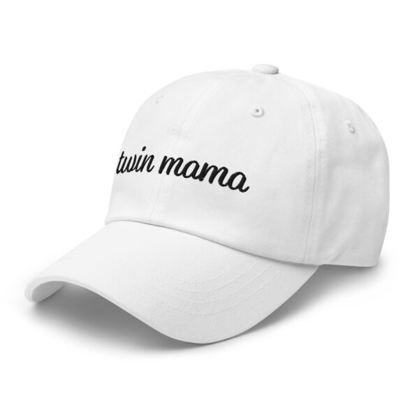 Twin Mama White Hat side view