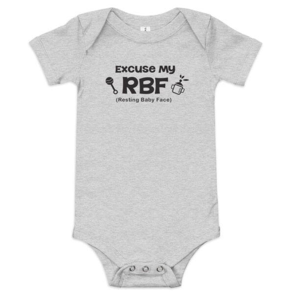 Excuse my RBF Onesie - Athletic Heather