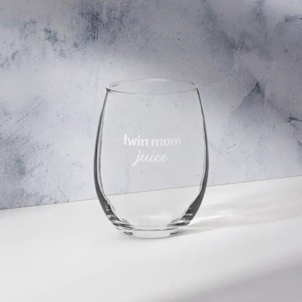 twin mom juice wine glass