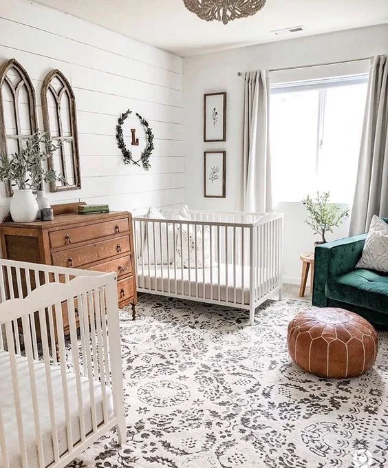 Gender Neutral Nursery for Twins