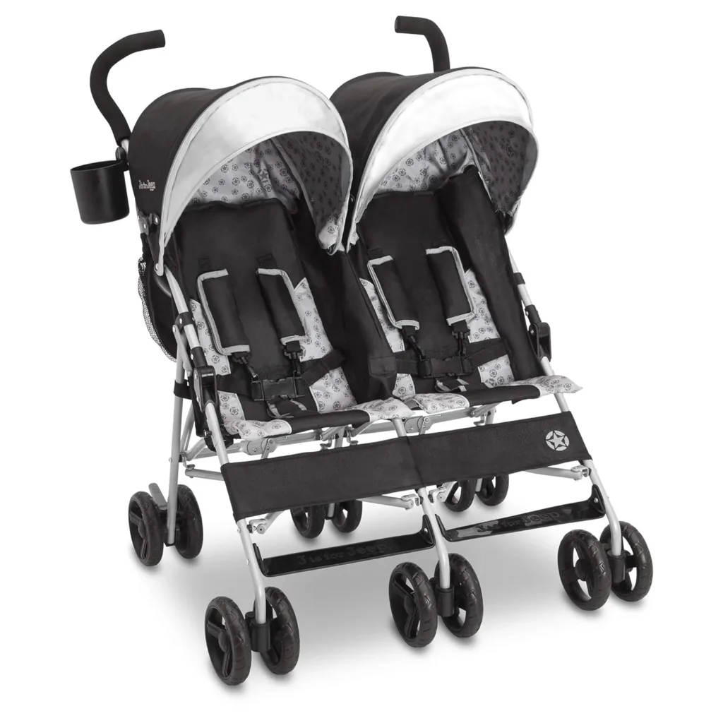 Jeep Scout Side by Side Double Stroller