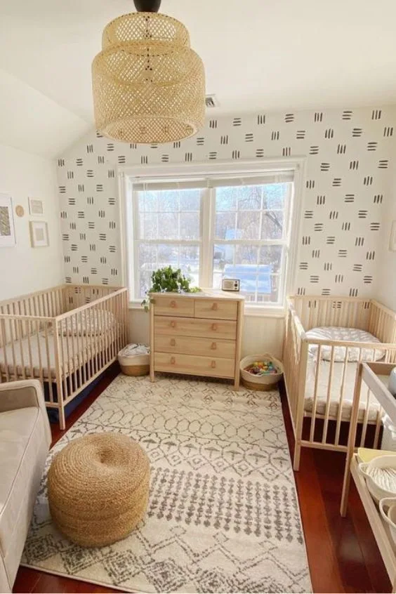 Gender Neutral Nursery for Twins