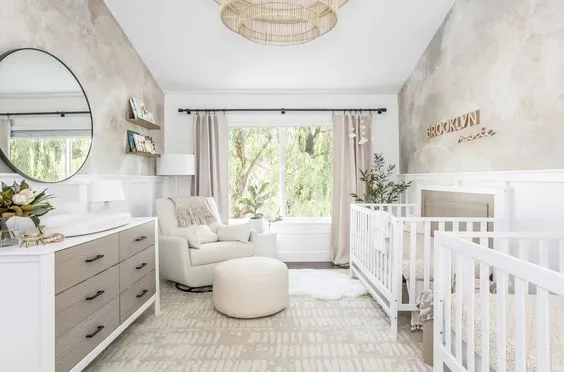 Gender Neutral Nursery for Twins