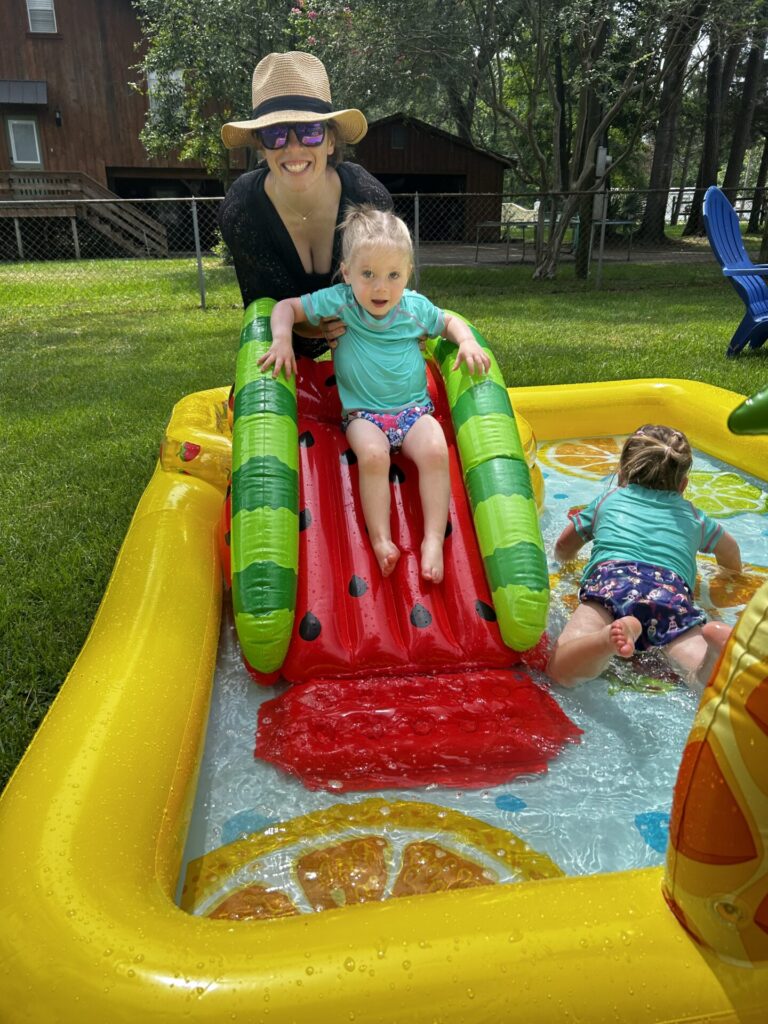 tips for traveling with twins - splash pad