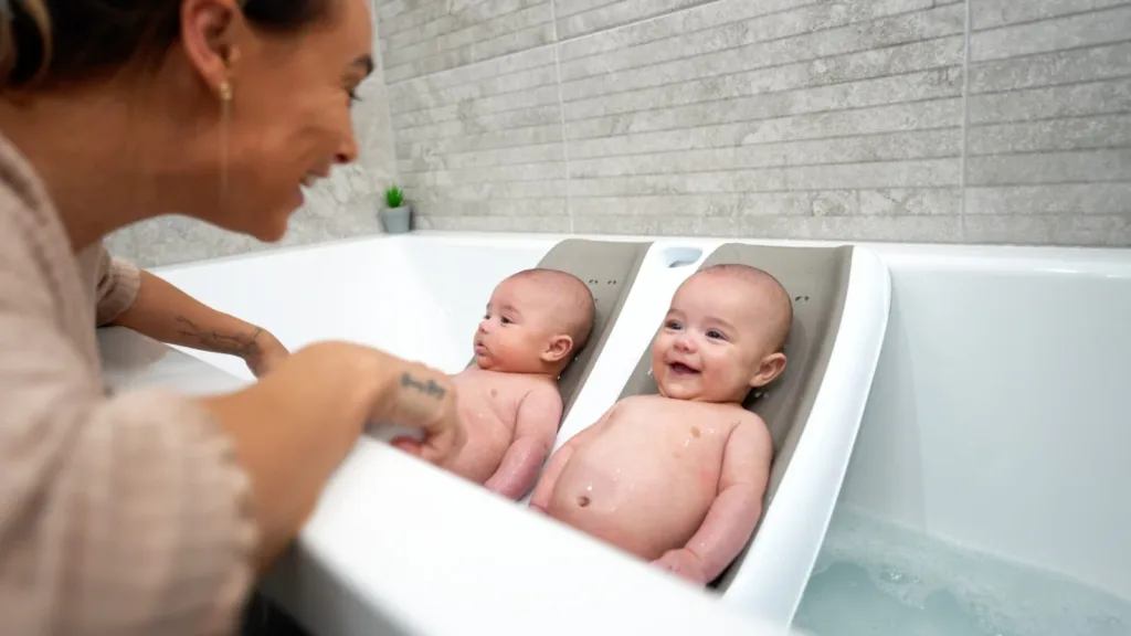 Bathing Twins in The Twin Bath by Bumble Beez